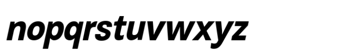 Rabon Grotesk Bold Italic Font LOWERCASE