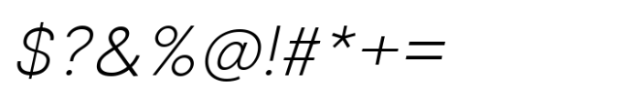 Rabon Grotesk Extra Light Italic Font OTHER CHARS
