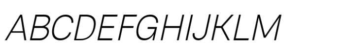 Rabon Grotesk Extra Light Italic Font UPPERCASE