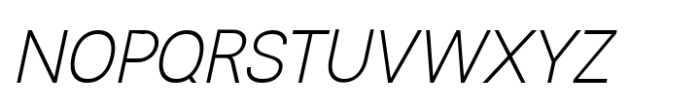 Rabon Grotesk Extra Light Italic Font UPPERCASE