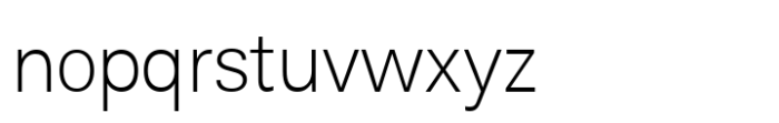 Rabon Grotesk Extra Light Font LOWERCASE