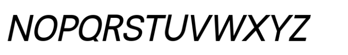 Rabon Grotesk Italic Font UPPERCASE