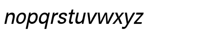 Rabon Grotesk Italic Font LOWERCASE