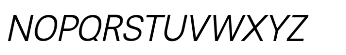 Rabon Grotesk Light Italic Font UPPERCASE