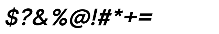 Rabon Grotesk Medium Italic Font OTHER CHARS