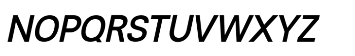 Rabon Grotesk Medium Italic Font UPPERCASE