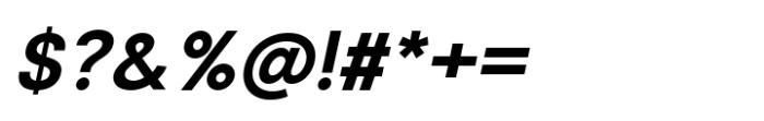 Rabon Grotesk Semi Bold Italic Font OTHER CHARS