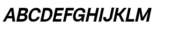Rabon Grotesk Semi Bold Italic Font UPPERCASE