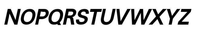 Rabon Grotesk Semi Bold Italic Font UPPERCASE