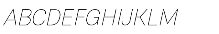 Rabon Grotesk Thin Italic Font UPPERCASE