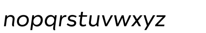 Rabona 400 Italic Font LOWERCASE