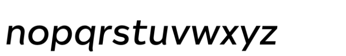 Rabona 500 Italic Font LOWERCASE