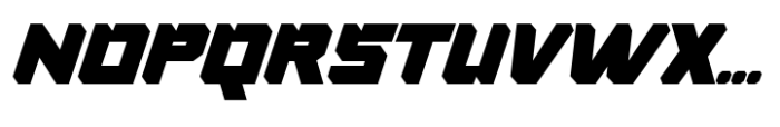 Race Head Oblique Font UPPERCASE