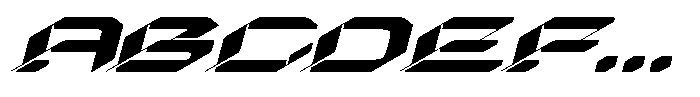 Race Hugo Italic Font UPPERCASE