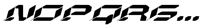 Race Hugo Italic Font UPPERCASE