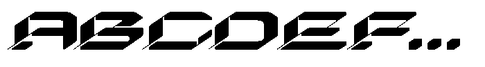 Race Hugo Regular Font UPPERCASE