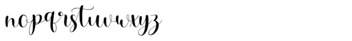 Rachel Laura Script Font LOWERCASE