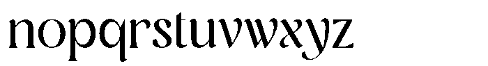 Rachin Font LOWERCASE