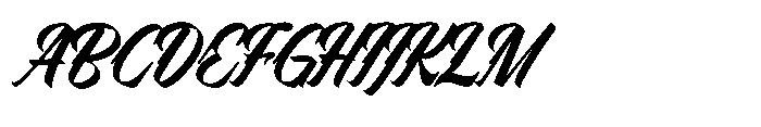 Racik Script Font UPPERCASE