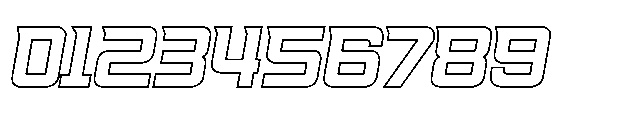 Racing 58 Slanted Inliner Font OTHER CHARS