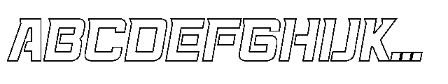 Racing 58 Slanted Inliner Font UPPERCASE