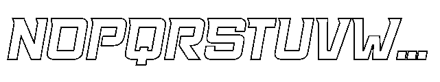 Racing 58 Slanted Inliner Font UPPERCASE