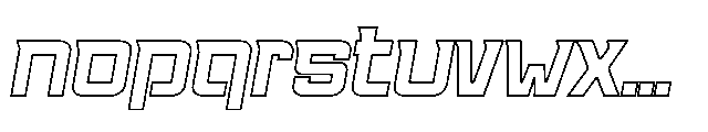 Racing 58 Slanted Inliner Font LOWERCASE