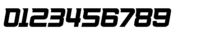 Racing 58 Slanted Font OTHER CHARS