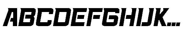 Racing 58 Slanted Font UPPERCASE