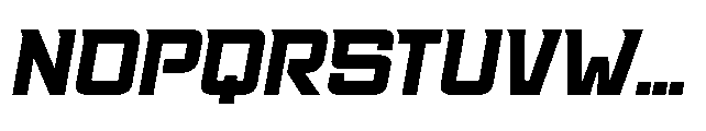 Racing 58 Slanted Font UPPERCASE