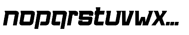 Racing 58 Slanted Font LOWERCASE