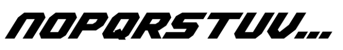 Racing Energy Font LOWERCASE