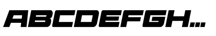 Racing Sport Display Font UPPERCASE