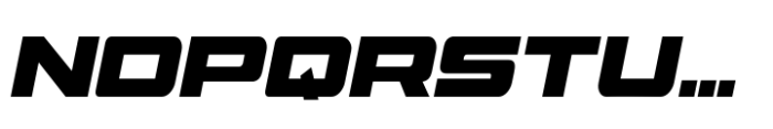 Racing Sport Display Font UPPERCASE