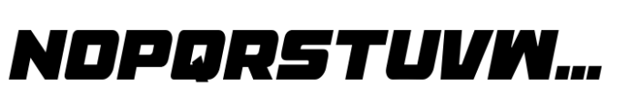 Racing Sport Display Font LOWERCASE