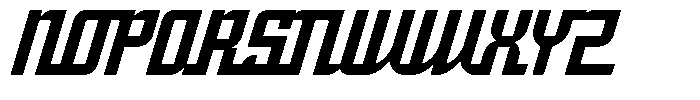 Racken Font UPPERCASE