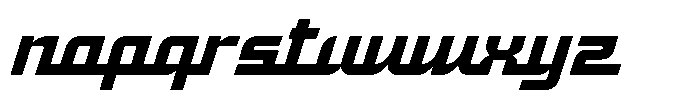 Racken Font LOWERCASE