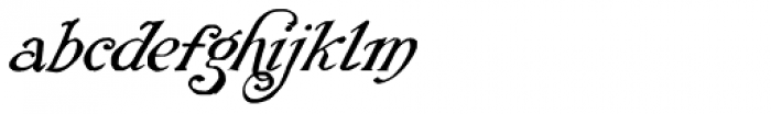 Rackham Italic Font LOWERCASE