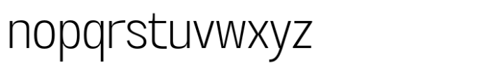 Radadawa Extra Light Expanded Font LOWERCASE