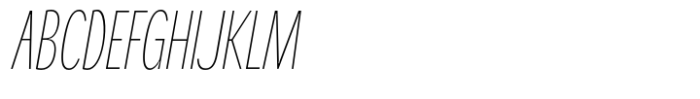 Radadawa Thin Italic Font UPPERCASE