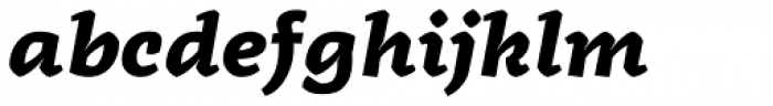Radcliffe Extra Bold Italic Font LOWERCASE