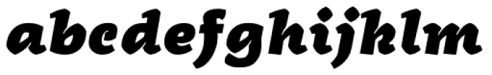 Radcliffe Heavy Italic Font LOWERCASE
