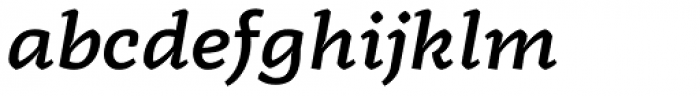 Radcliffe Semi Bold Italic Font LOWERCASE