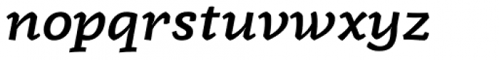 Radcliffe Semi Bold Italic Font LOWERCASE