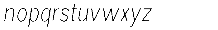 Radebin Soft ExtLtSemCond2 Font LOWERCASE