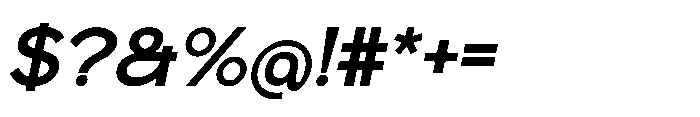 Radets Bold Italic Font OTHER CHARS