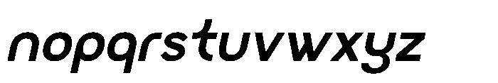 Radets Bold Italic Font LOWERCASE