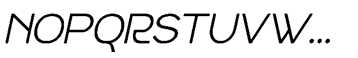 Radets Light Italic Font UPPERCASE
