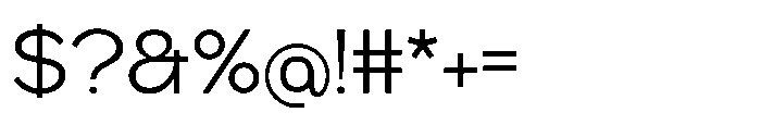 Radets Light Font OTHER CHARS