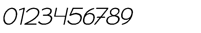 Radets Thin Italic Font OTHER CHARS